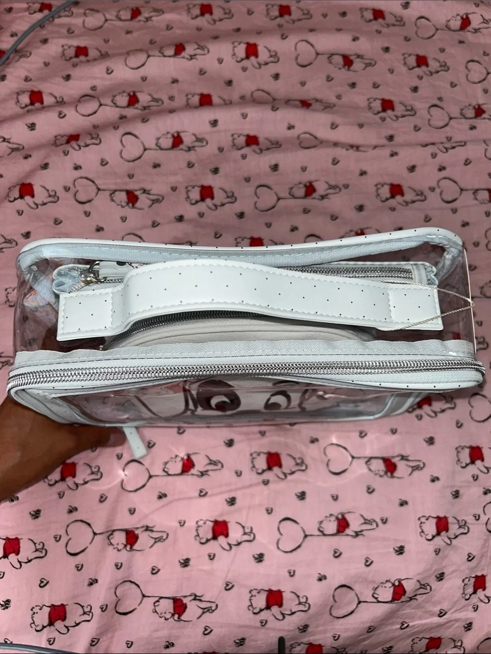 101 Dalmatian White Clear Vinyl Travel Pouch